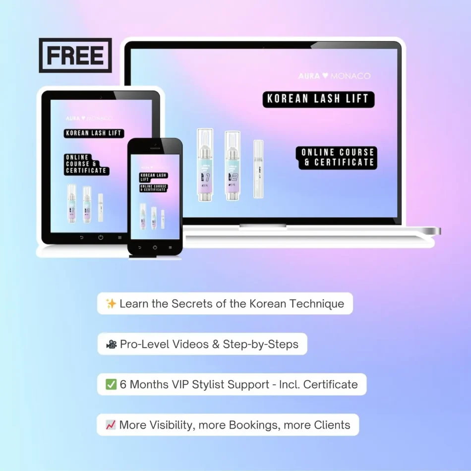 FULL Korean Lash Lift Kit + FREE Course (Limited Time Offer)